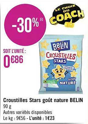 croustilles stars goût nature belin