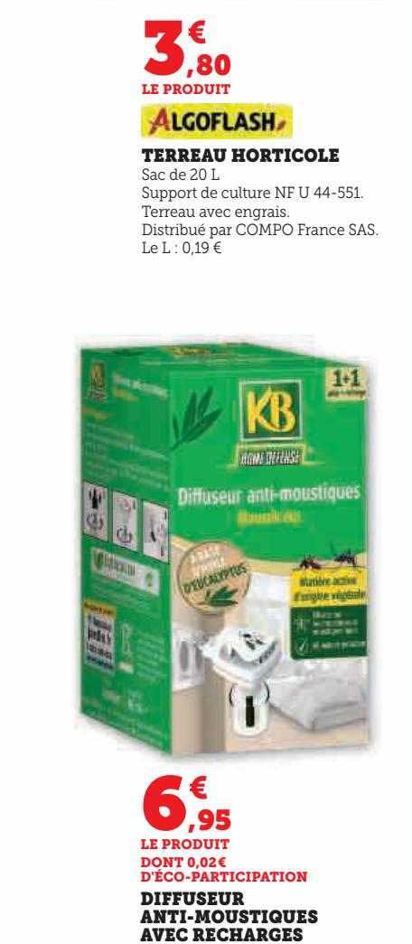 diffuseur anti-moustiques avec recharges