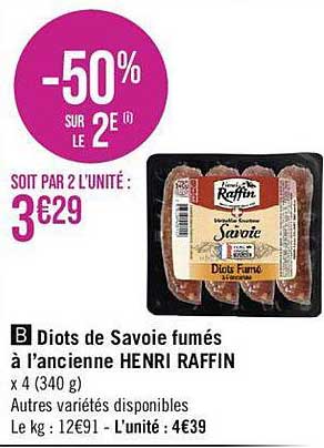Diots De Savoie Fumés à L'ancienne Henri Raffin