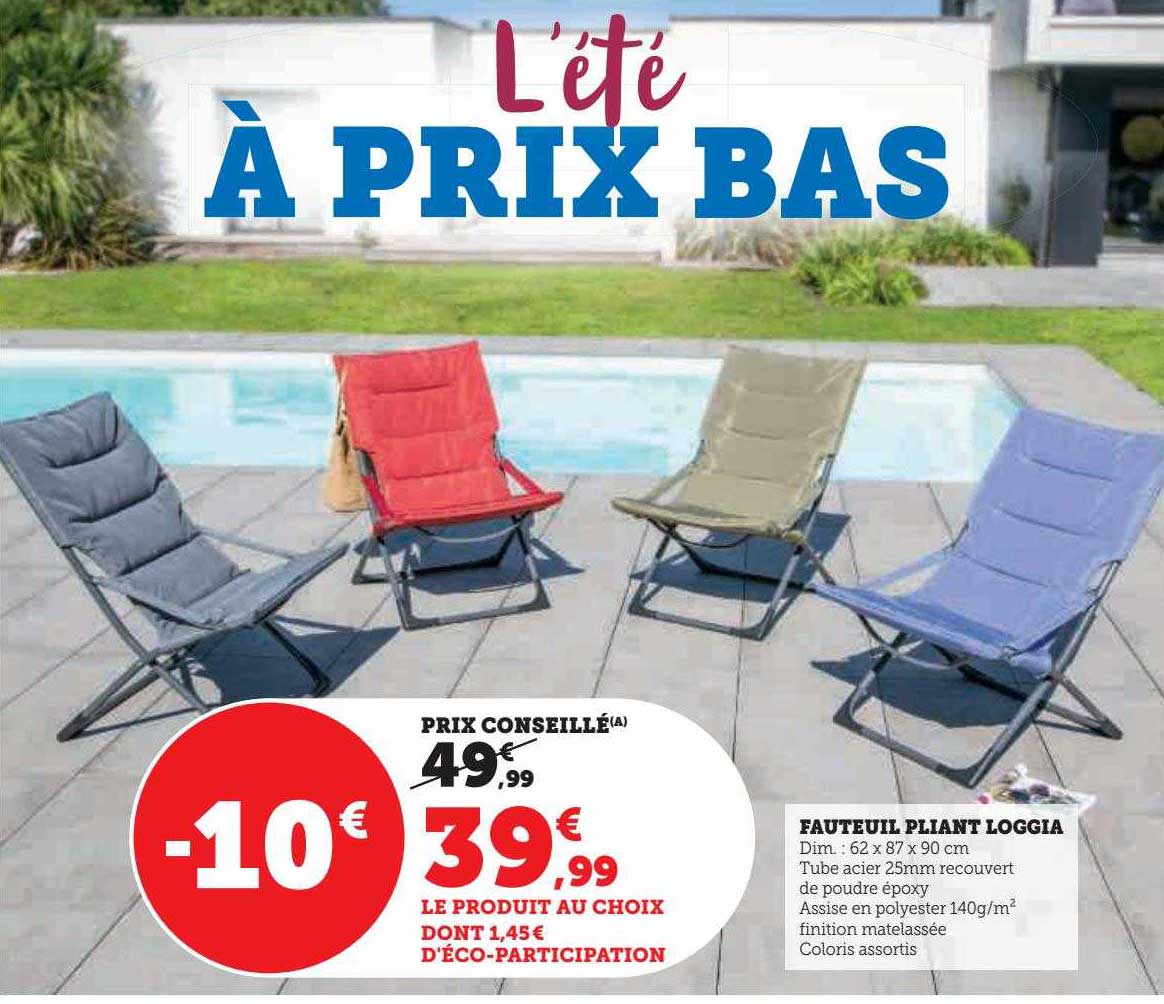 fauteuil pliant loggia