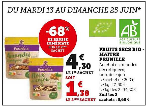 fruits secs bio-maître prunille