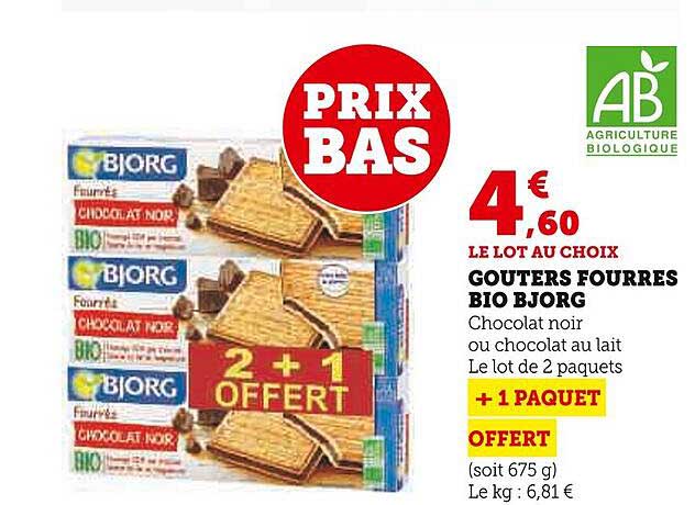 Goûters Fourrés Bio Bjorg