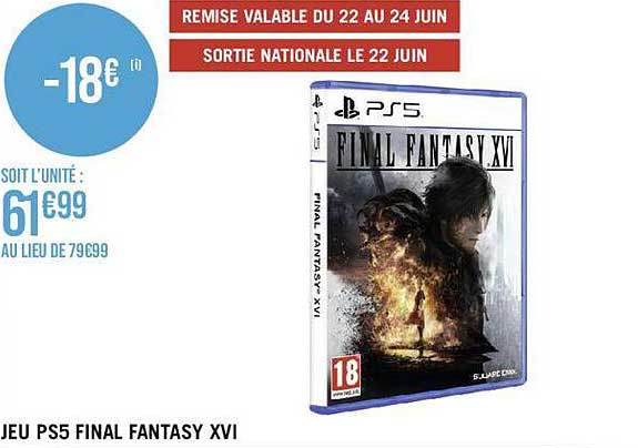 jeu ps5 final fantasy XVI