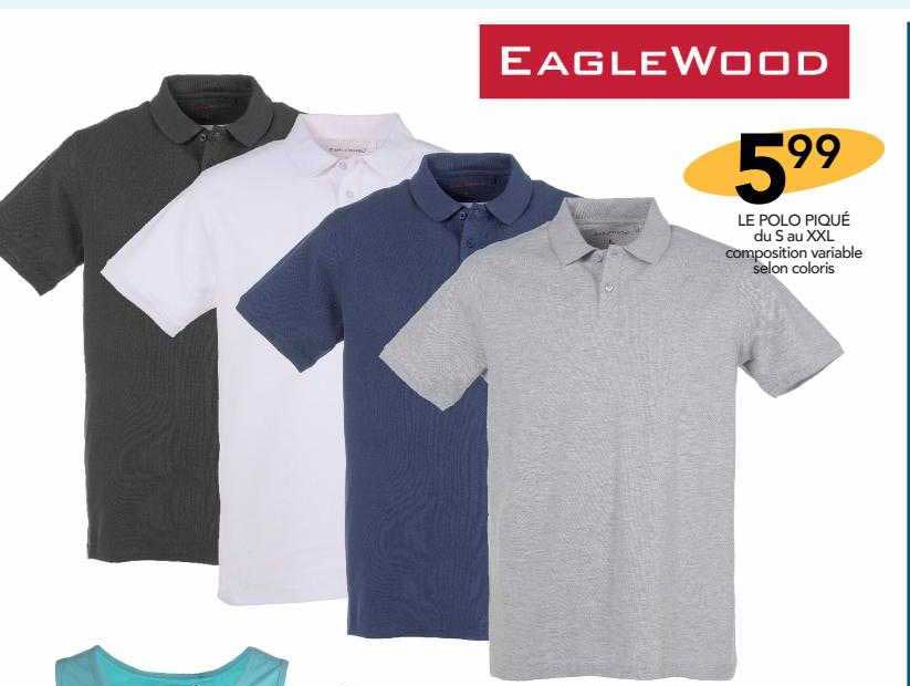 le polo piqué eagle wood