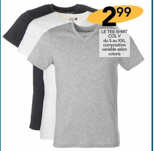 le tee-shirt col v