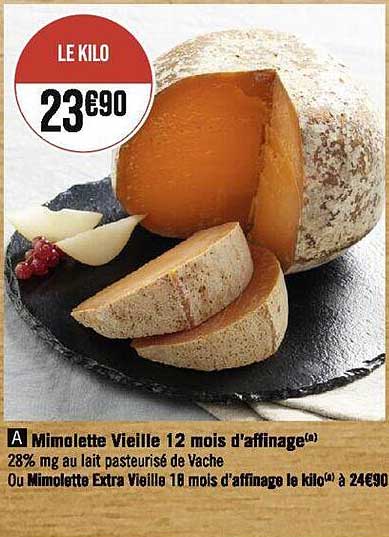 mimolette vieille 12 mois d'affinage