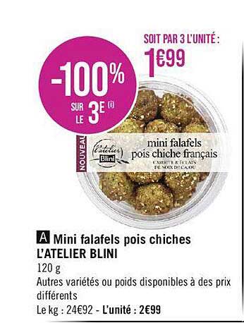 mini falafels pois chices l'atelier blini