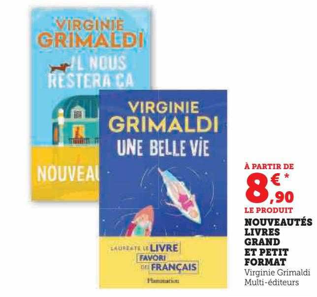 nouveautés livres grand et petit format