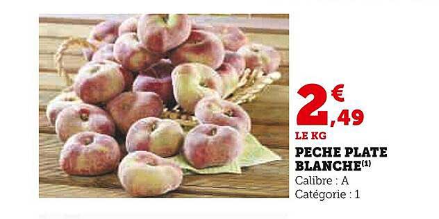 Pêche Plate Blanche