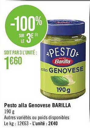 pesto alla genovese barilla