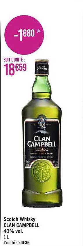 scotch whisky clan campbell
