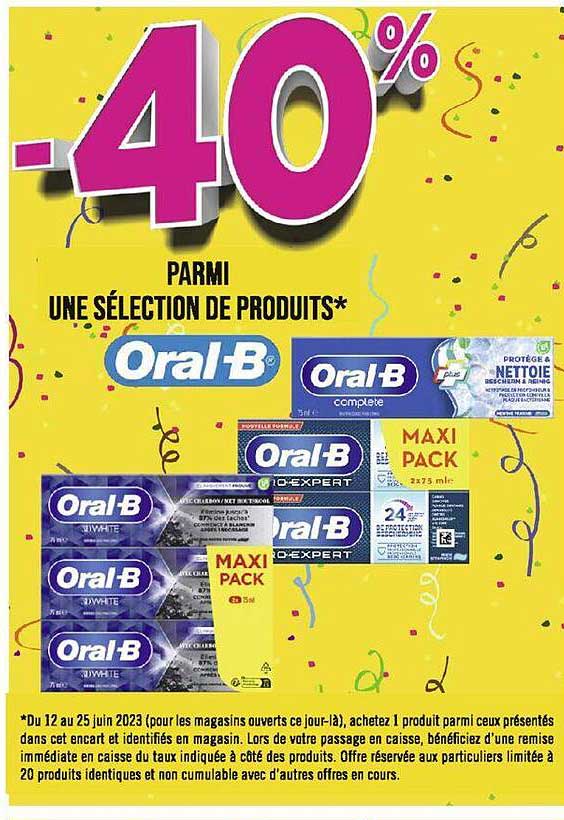 sélection de produits oral-b