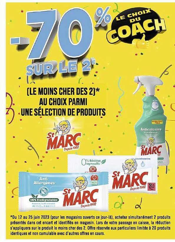 sélection de produits st marc