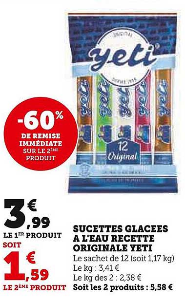 sucettes glacées à l'eau recette originale yeti
