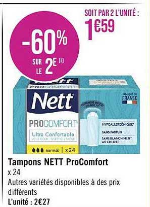 Tampons Nett Procomfort