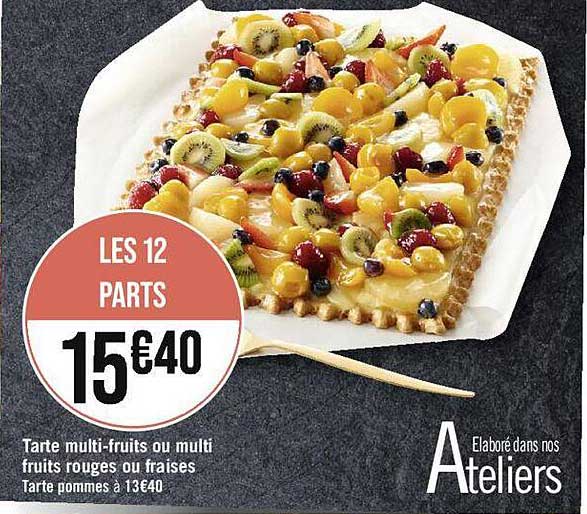 Tarte Multi-fruits Ou Multi-fruits Rouges Ou Fraises