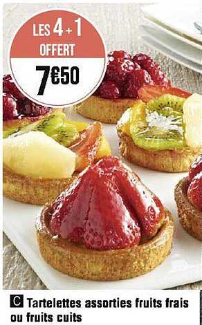 Tartelettes Assorties Fruits Frais Ou Fruits Secs