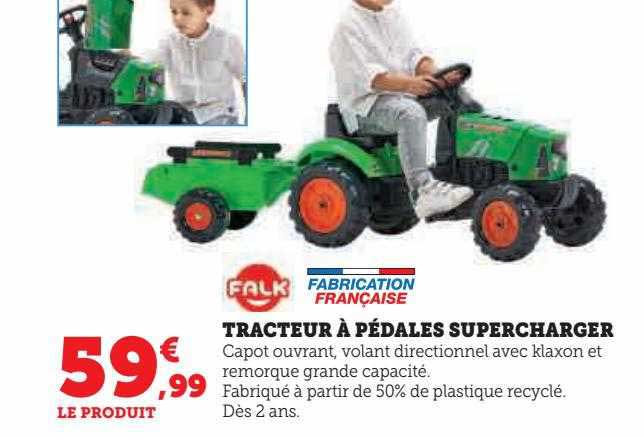 tracteur à pédales supercharger