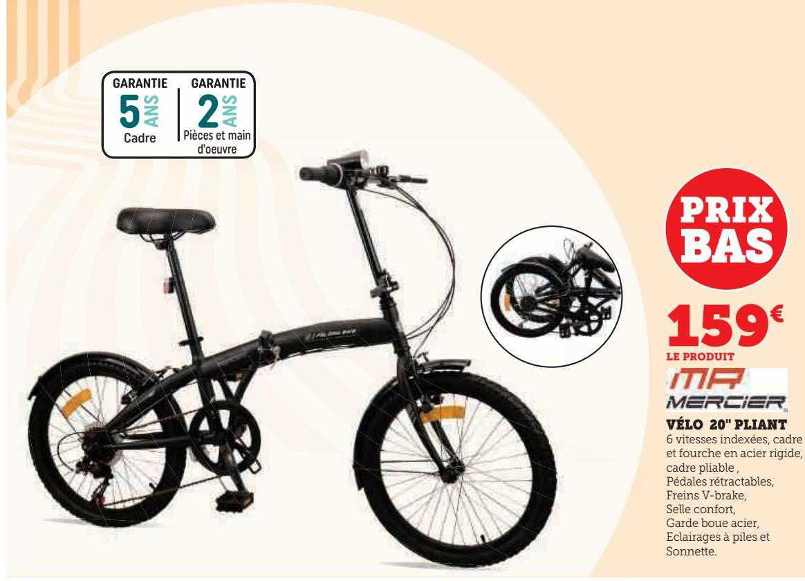 vélo 20" pliant itir mercier