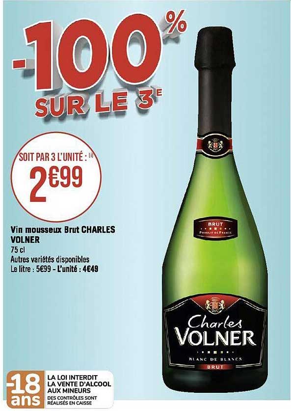 vin mousseux brut charles volner