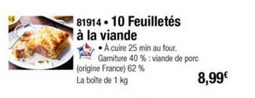 10 Feuilletés à La Viande