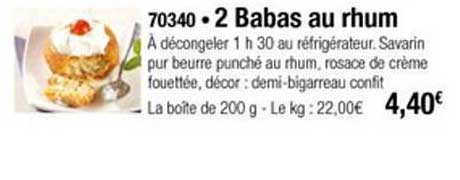 2 babas au rhum