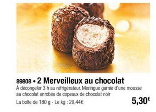 2 merveilleux au chocolat