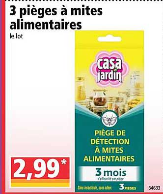 3 pièges à mites alimentaires casa jardin