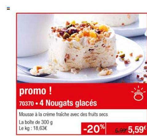 4 nougats glacés