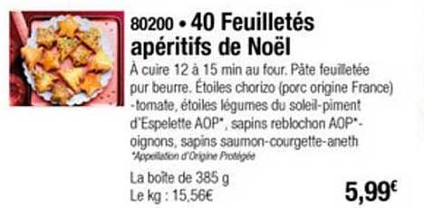40 Feuilletés Apéritifs De Noël