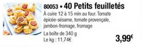 40 Petits Feuilletés