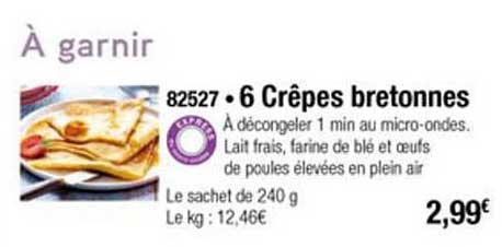 6 Crêpes Bretonnes