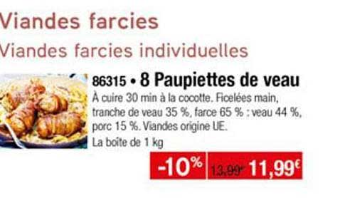 8 Paupiettes De Veau