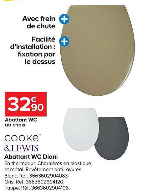 abattant wc diani cooke&lewis