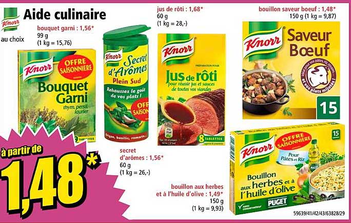 aide culinaire knorr