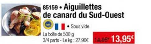 aiguillettes de canard du sud ouest