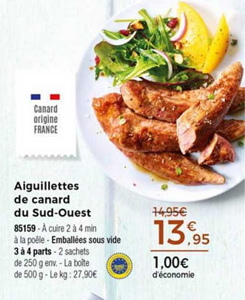 aiguillettes de canard du sud ouest