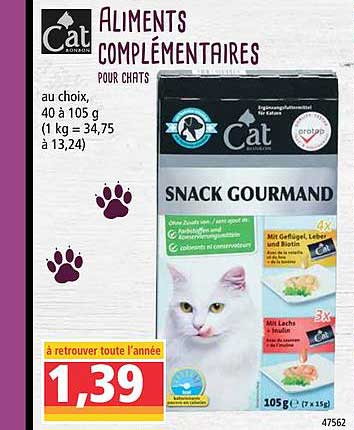 aliments complémentaires cat