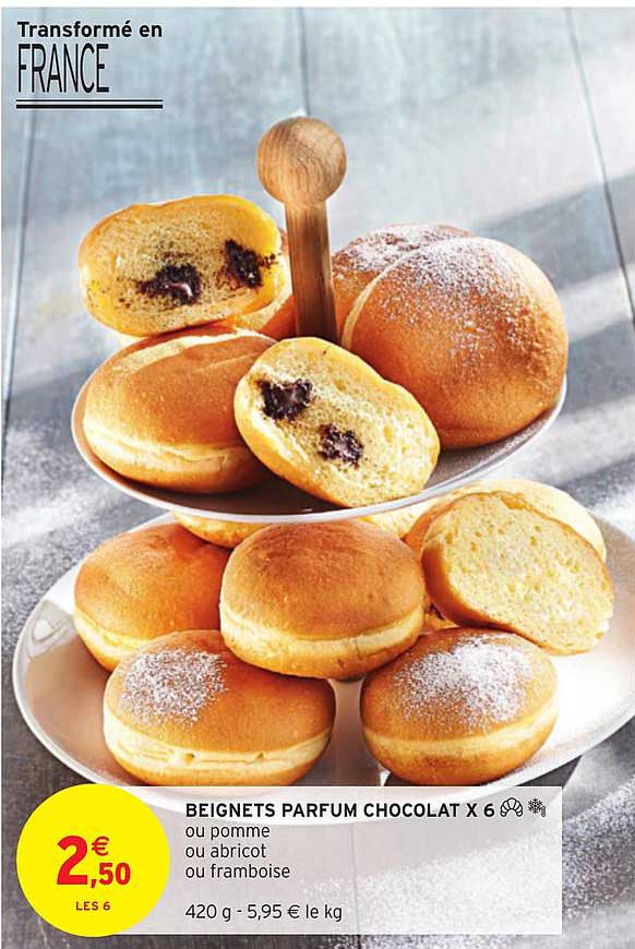 Beignets Parfum Chocolat X 6