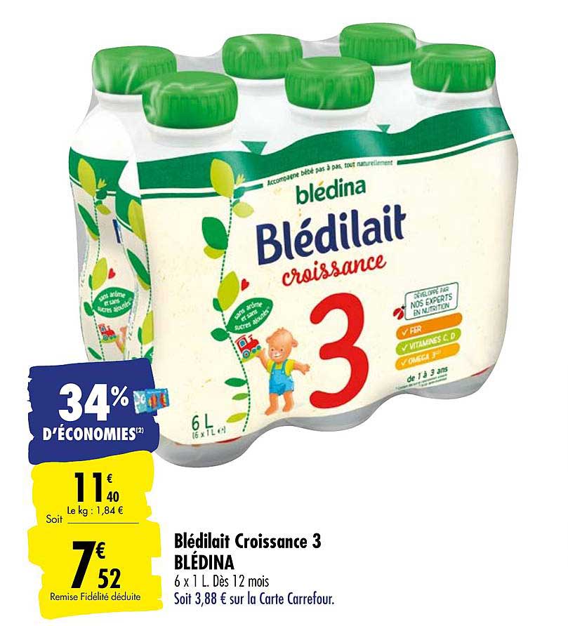 Blédilait Croissance 3 Blédina