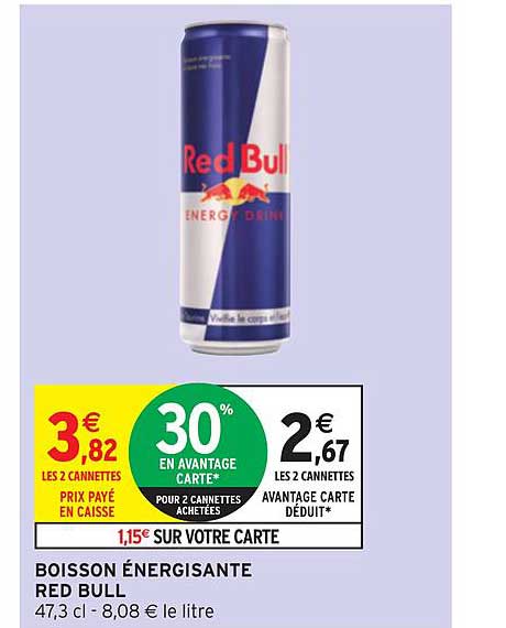 boisson énergisante red bull