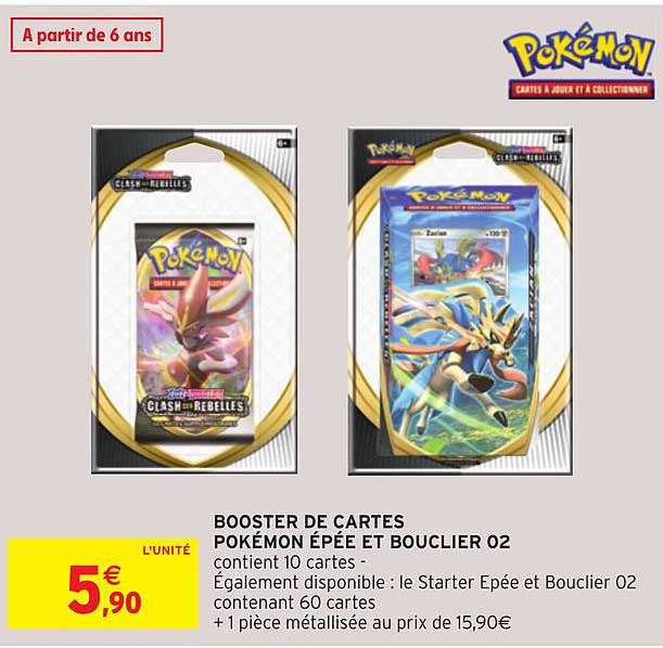 Booster De Cartes Pokémon épée Et Bouclier 02