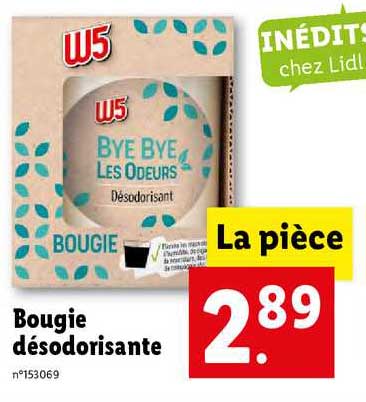 bougie désodorisante bye bye les odeurs