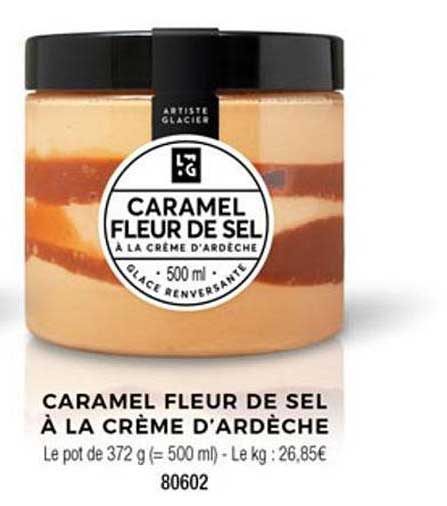 caramel fleur de sel à la crème d'ardèche