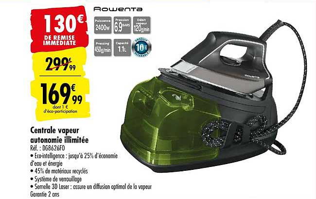 centrale vapeur autonomie illimitée