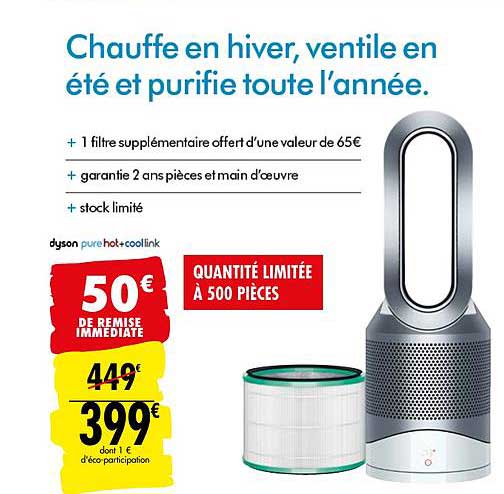 chauffe en hiver ventile en été et purifie toute l'année