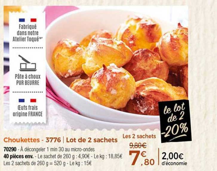 Choukettes Lot De 2 Sachets Le Lot De 2 -20%