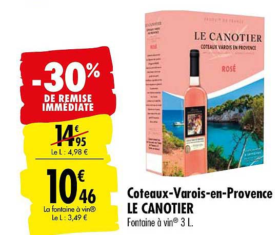 Coteaux Varois En Provence Le Canotier -30% De Remise Immédiate