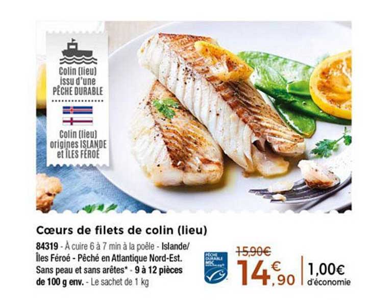 Cœurs De Filets De Colin (lieu)