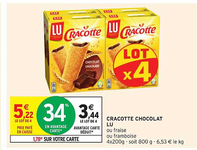 Cracotte Chocolat Lu